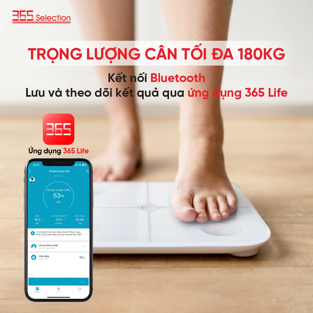 Cân sức khỏe điện tử thông minh WS1